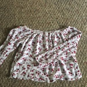 hollister off the shoulder long sleeve